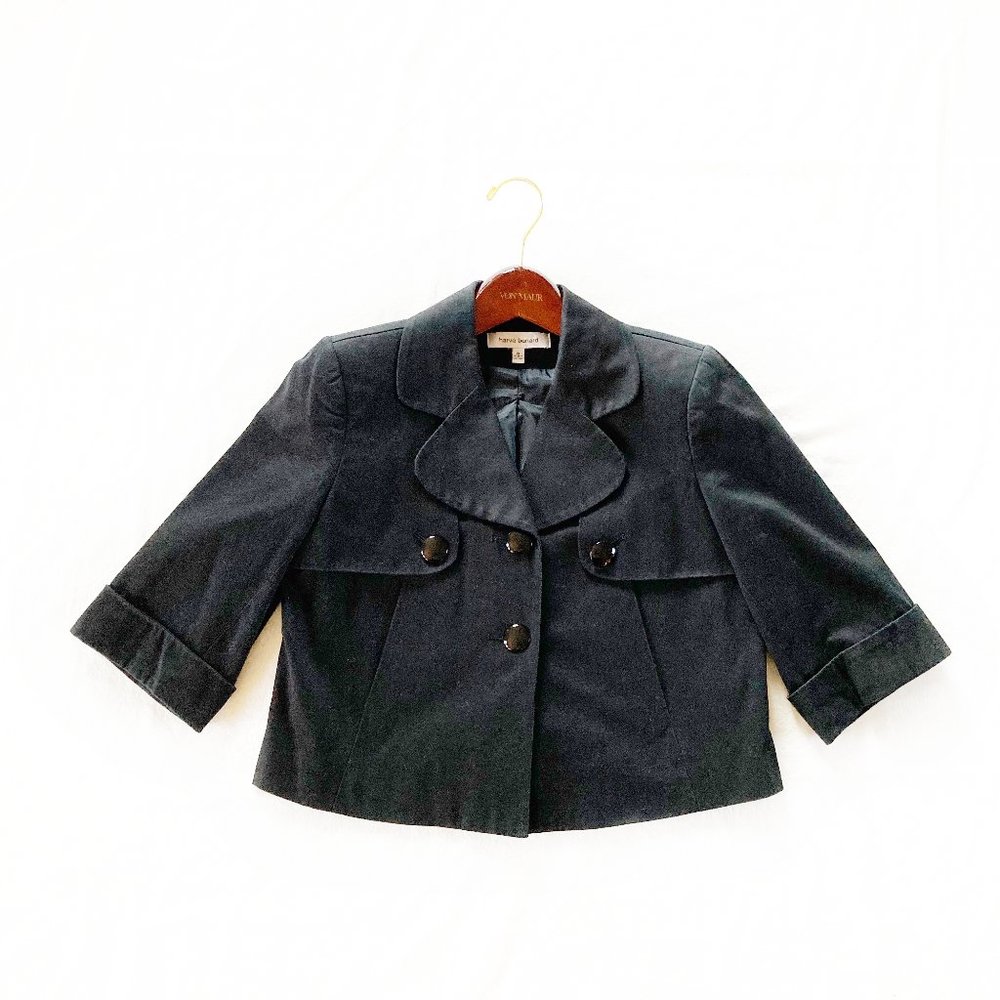 Harve Benard Retro Cropped Swing Jacket Coat Top 6